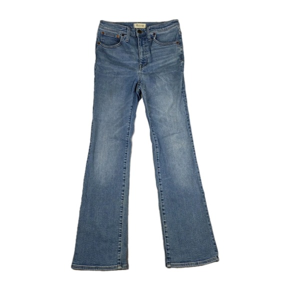 Madewell Jeans Womens Size 27T Cali Demi-Boot Dorrance Wash Blue Denim Pants - Picture 1 of 13